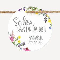 Geschenkanhänger rund