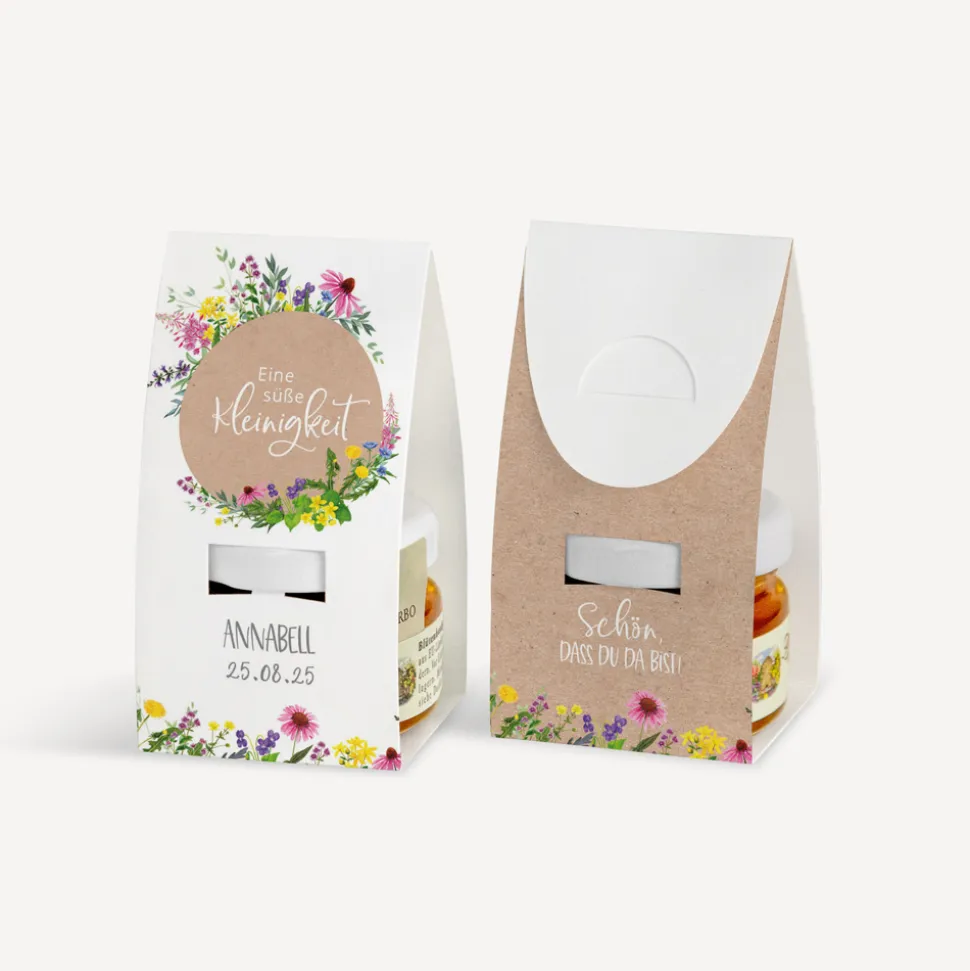 Geschenktäschchen mit Blütenhonig "Wildblumen"