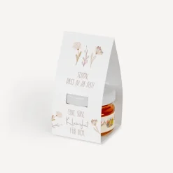 Geschenktäschchen mit Blütenhonig 
