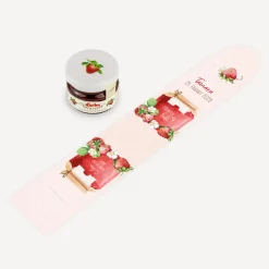 Geschenktäschchen mit Erdbeer Konfitüre "Erdbeerliebe"