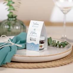 Geschenktäschchen mit Erdbeer Konfitüre
