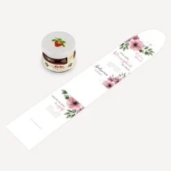 Geschenktäschchen mit Erdbeer Konfitüre