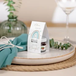 Geschenktäschchen mit Erdbeer Konfitüre