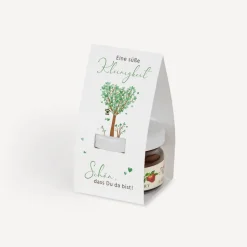 Geschenktäschchen mit Erdbeer Konfitüre 