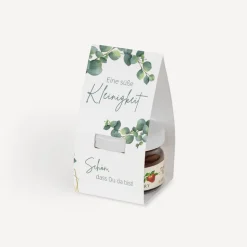 Geschenktäschchen mit Erdbeer Konfitüre
