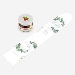Geschenktäschchen mit Erdbeer Konfitüre