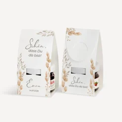 Geschenktäschchen mit Erdbeer Konfitüre