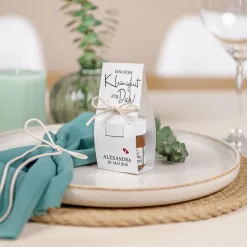 Geschenktäschchen mit Nutella "Kalligrafie"
