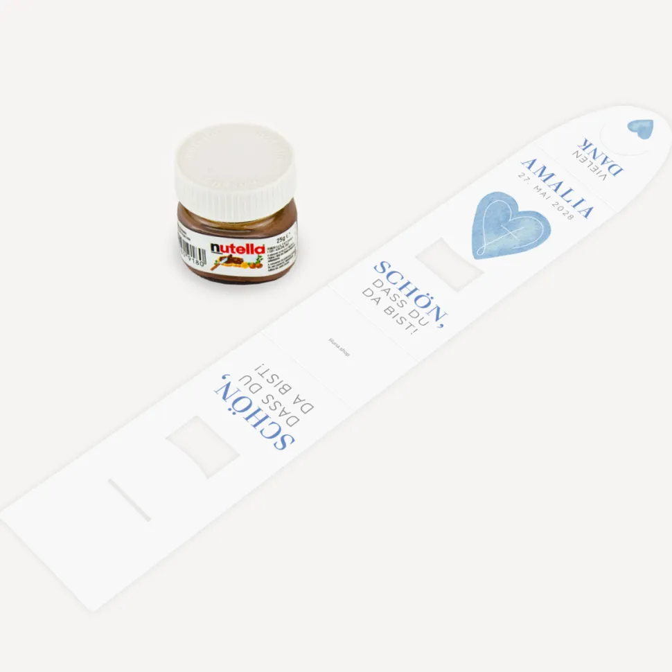 Geschenktäschchen mit Nutella "Herz"