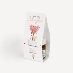 Geschenktäschchen mit Nutella "Baum Herzen"