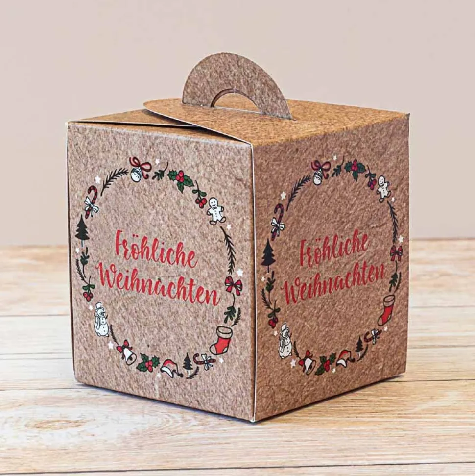 Geschenkverpackung Weihnachten "Vintage Kranz"
