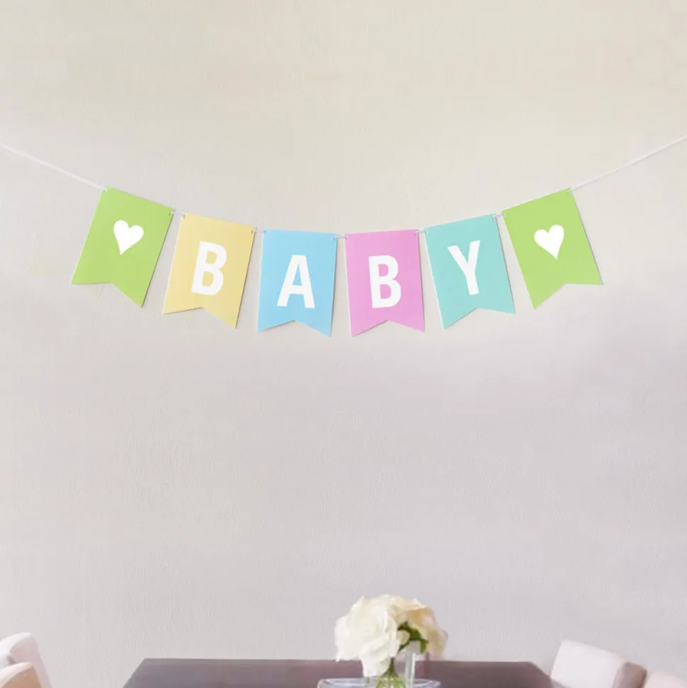 Girlande Baby Pastell