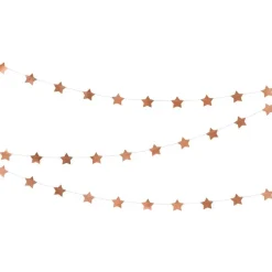 Girlande Sterne Roségold 360 cm