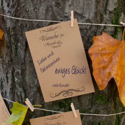 Gästebuch Alternative Karten 60er Set mit Personalisierung