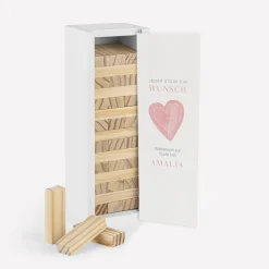 Gästebuch Alternative Wackelturm mit Geschenkbox