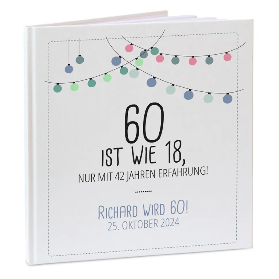 Gästebuch Geburtstag "Lampions"
