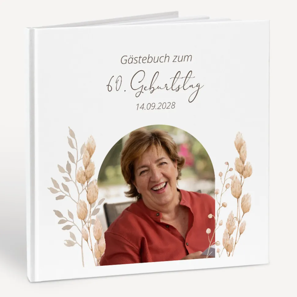 Gästebuch Geburtstag "Trockengras"