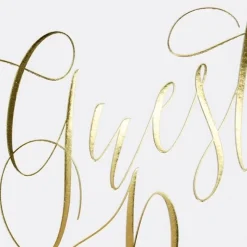 Gästebuch "Kalligraphie" gold