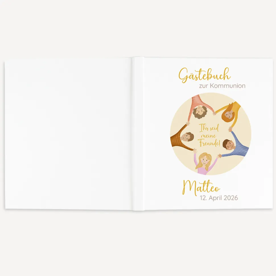 Gästebuch Kommunion "Ihr seid meine Freunde!"