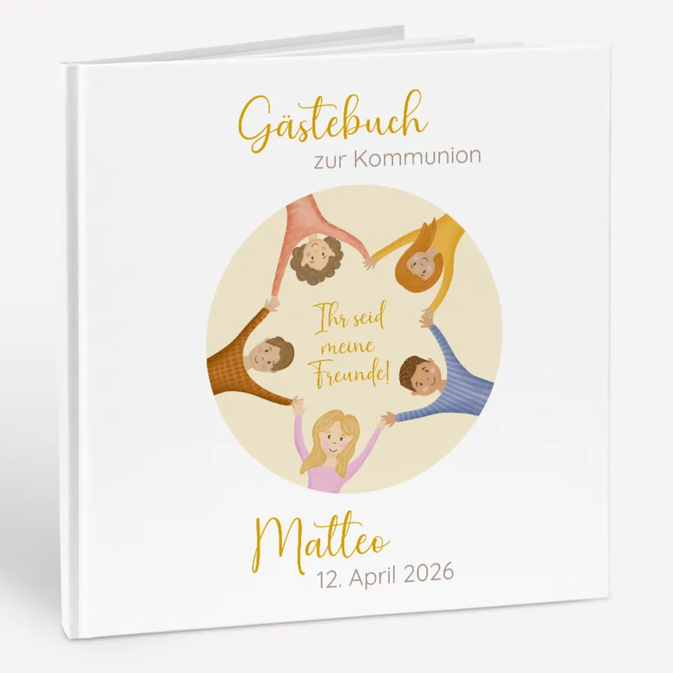 Gästebuch Kommunion "Ihr seid meine Freunde!"