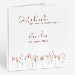 Gästebuch Kommunion "Wild Flowers"