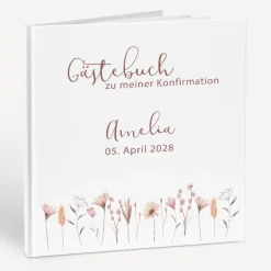 Gästebuch Konfirmation "Wild Flowers"