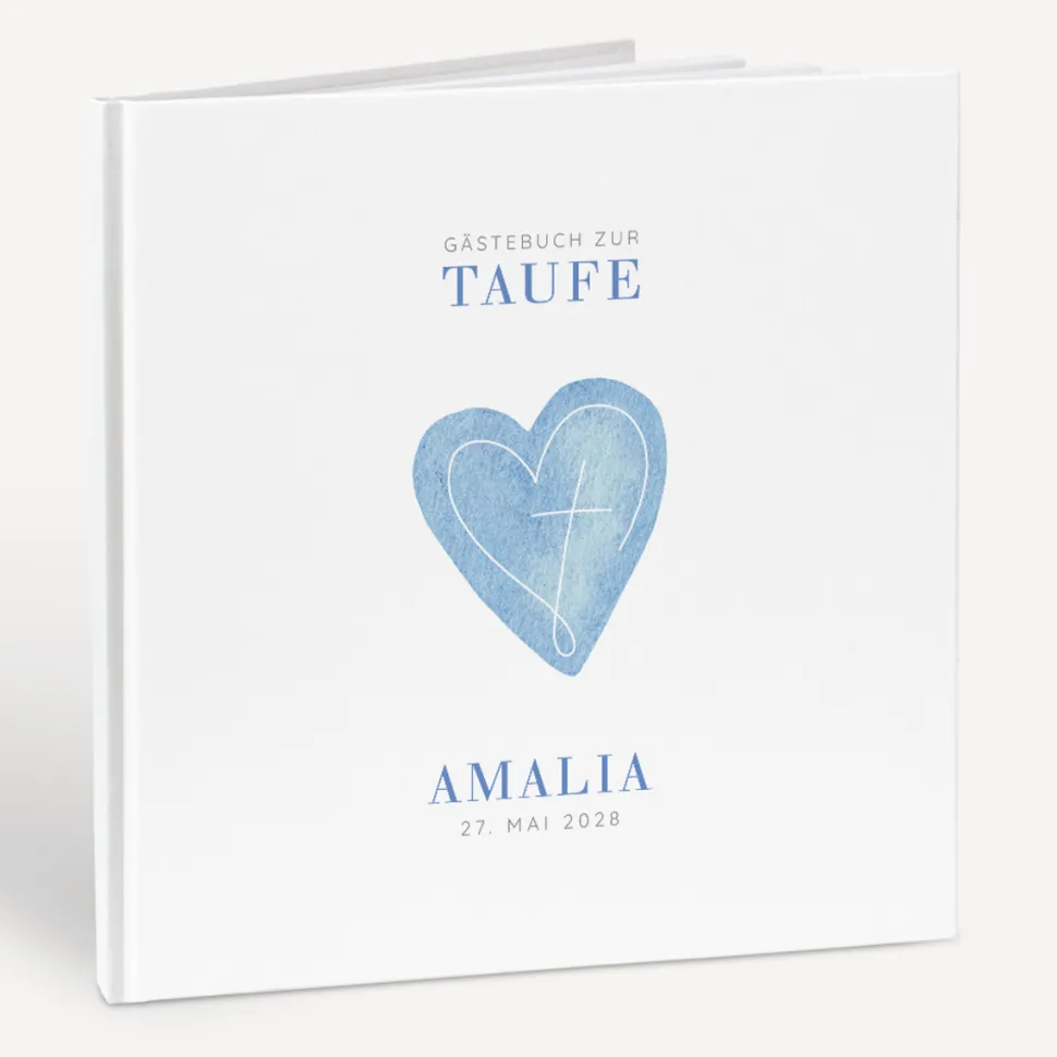 Gästebuch Taufe "Herz"