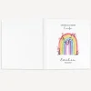 Gästebuch Taufe "Regenbogen Vintage"
