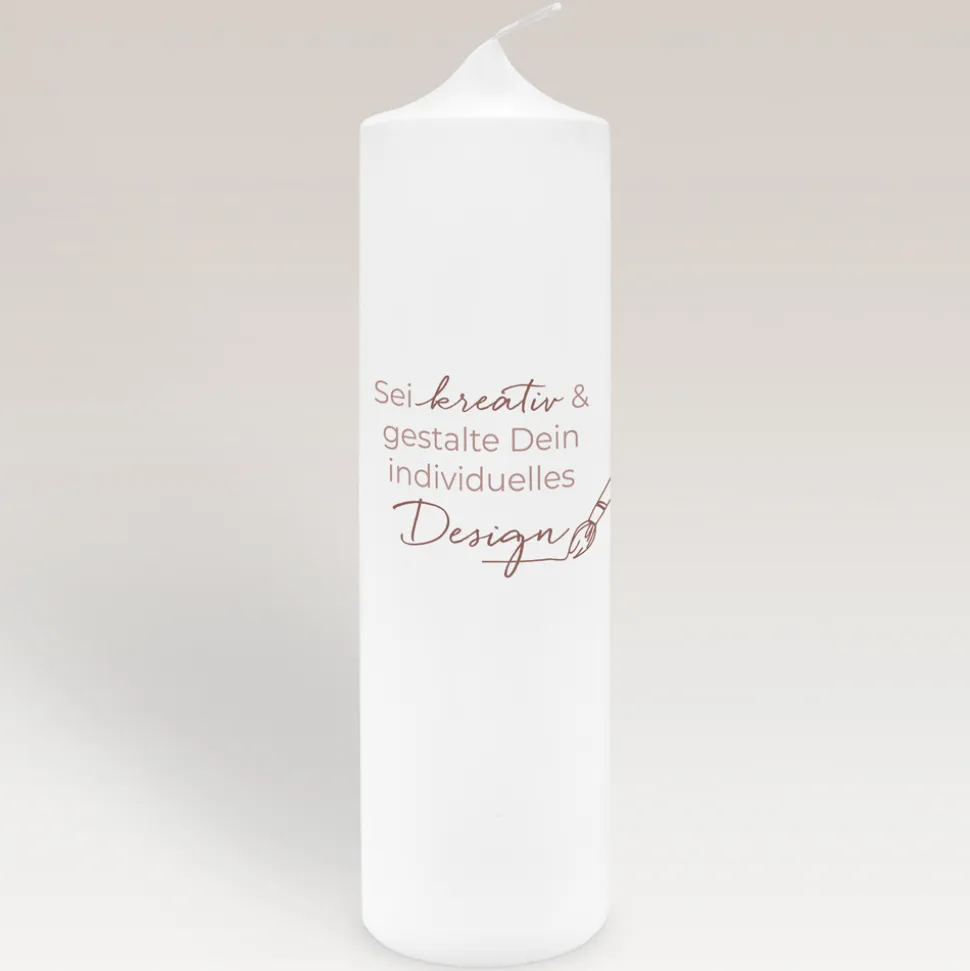 Kerze mit eigenem Design
