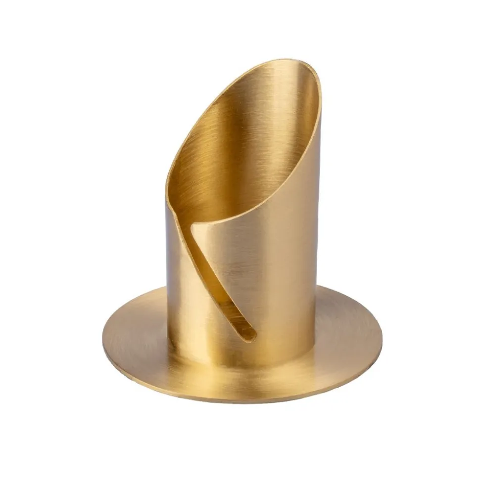Kerzenständer für schmale Kerze Ø 4 cm gold