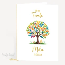 Kirchenheft Taufe "Lebensbaum Bunte Blätter"
