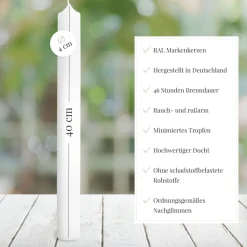 Kommunionkerze Regenbogen Kreis modern schmal
