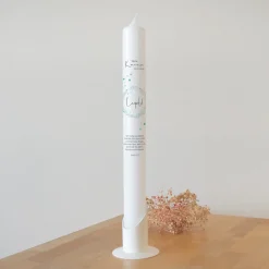 Kommunionkerze Sterne schmal