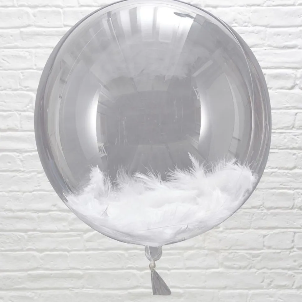 Konfetti Luftballons Federn 3 Stück