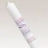 Konfirmationskerze Liebe Glaube Weisheit Mädchen schmal