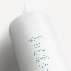 Konfirmationskerze mit Spruch Junge