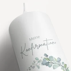 Konfirmationskerze Naturell