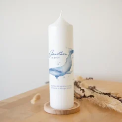 Konfirmationskerze Wal