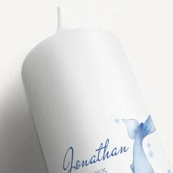 Konfirmationskerze Wal