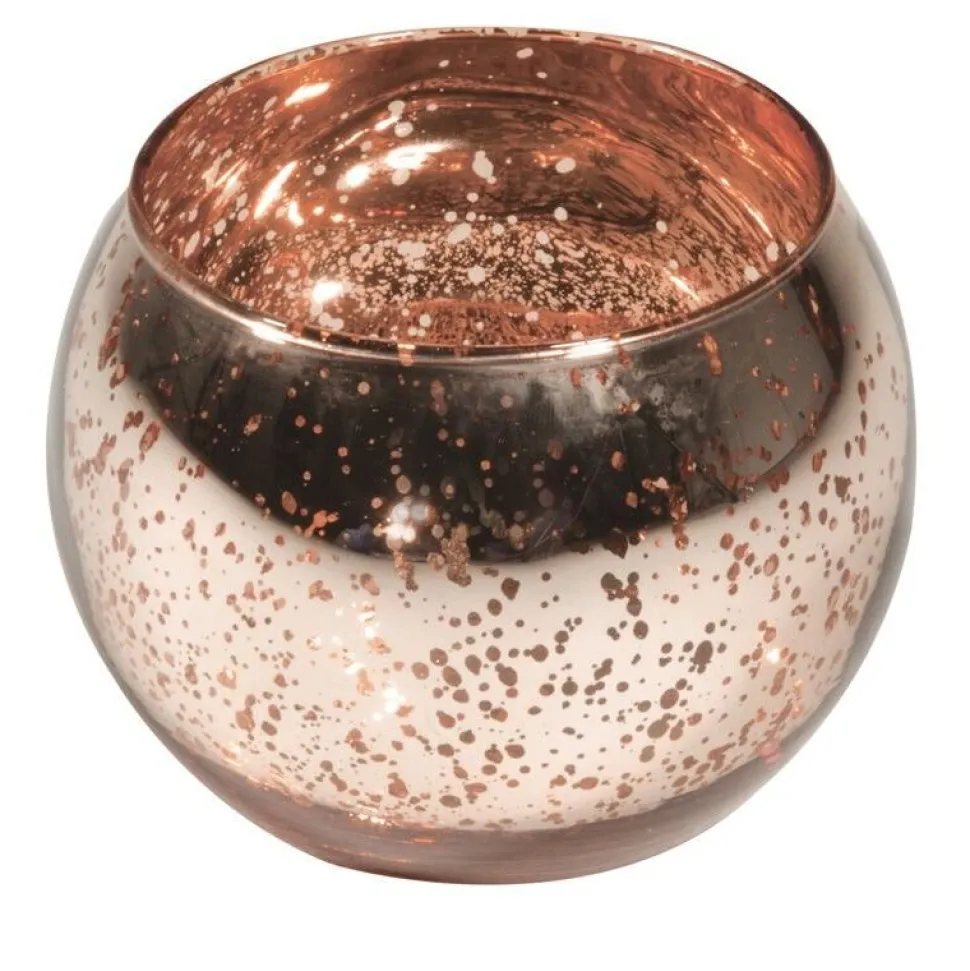 Kugelvase Glas roségold