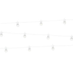 LED Lichterkette Glühbirne Weiß