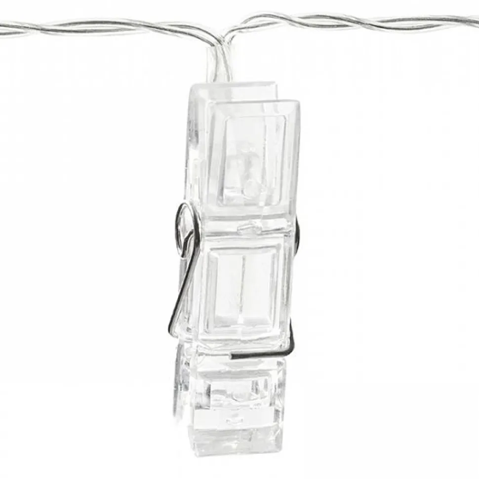 Lichterkette mit Klammern