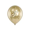 Luftballons Metallic Glossy gold 30. Geburtstag