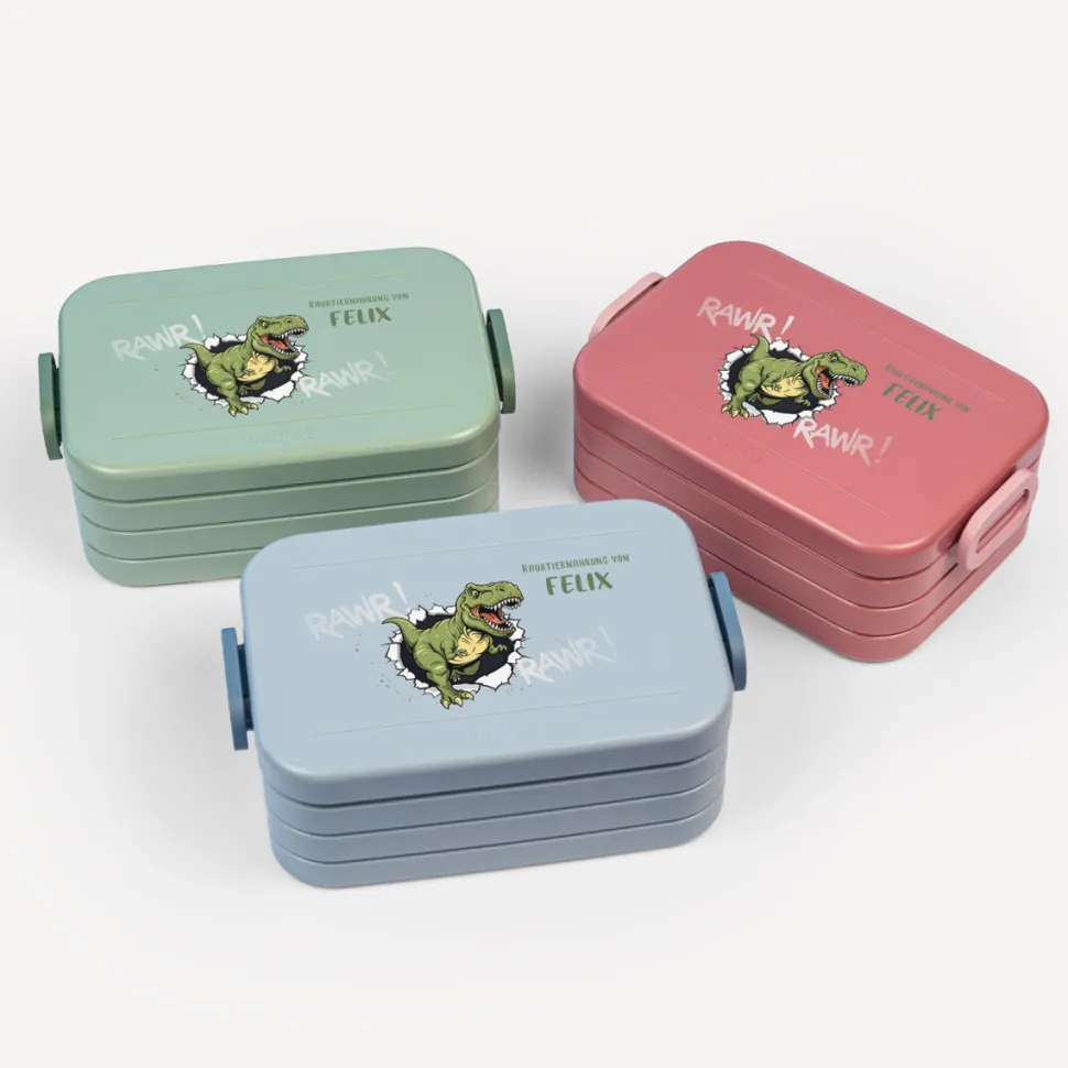 Mepal Bento Lunchbox midi Brotdose Kinder "Dinosaurier Wilder T-Rex"