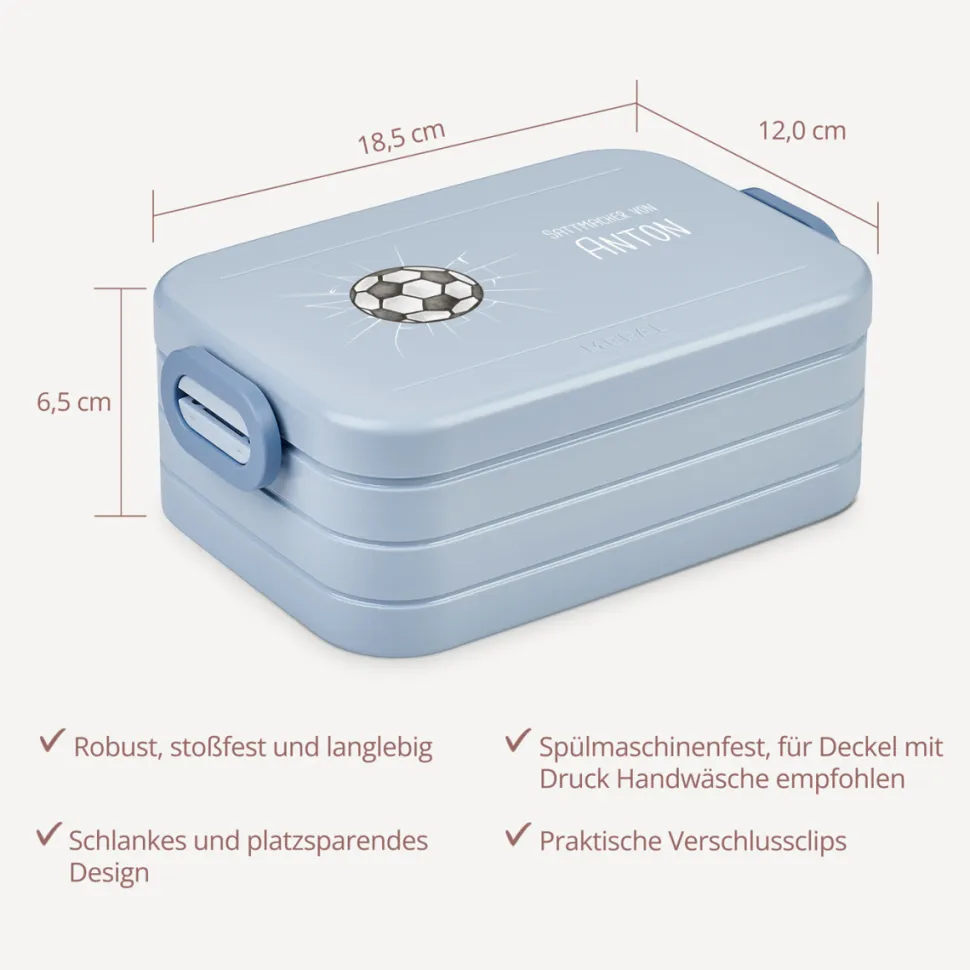 Mepal Bento Lunchbox midi Brotdose Kinder "Fußball"