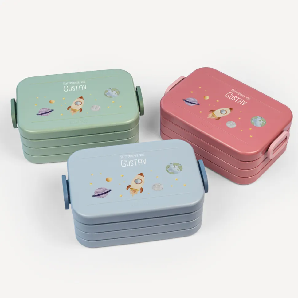 Mepal Bento Lunchbox midi Brotdose Kinder "Rakete im Weltraum"