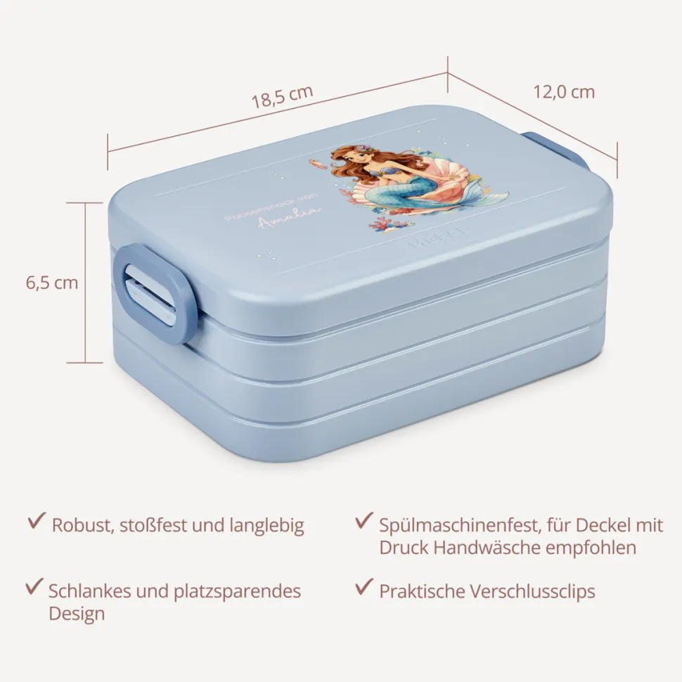 Mepal Bento Lunchbox midi Brotdose Kinder "Kleine Meerjungfrau"