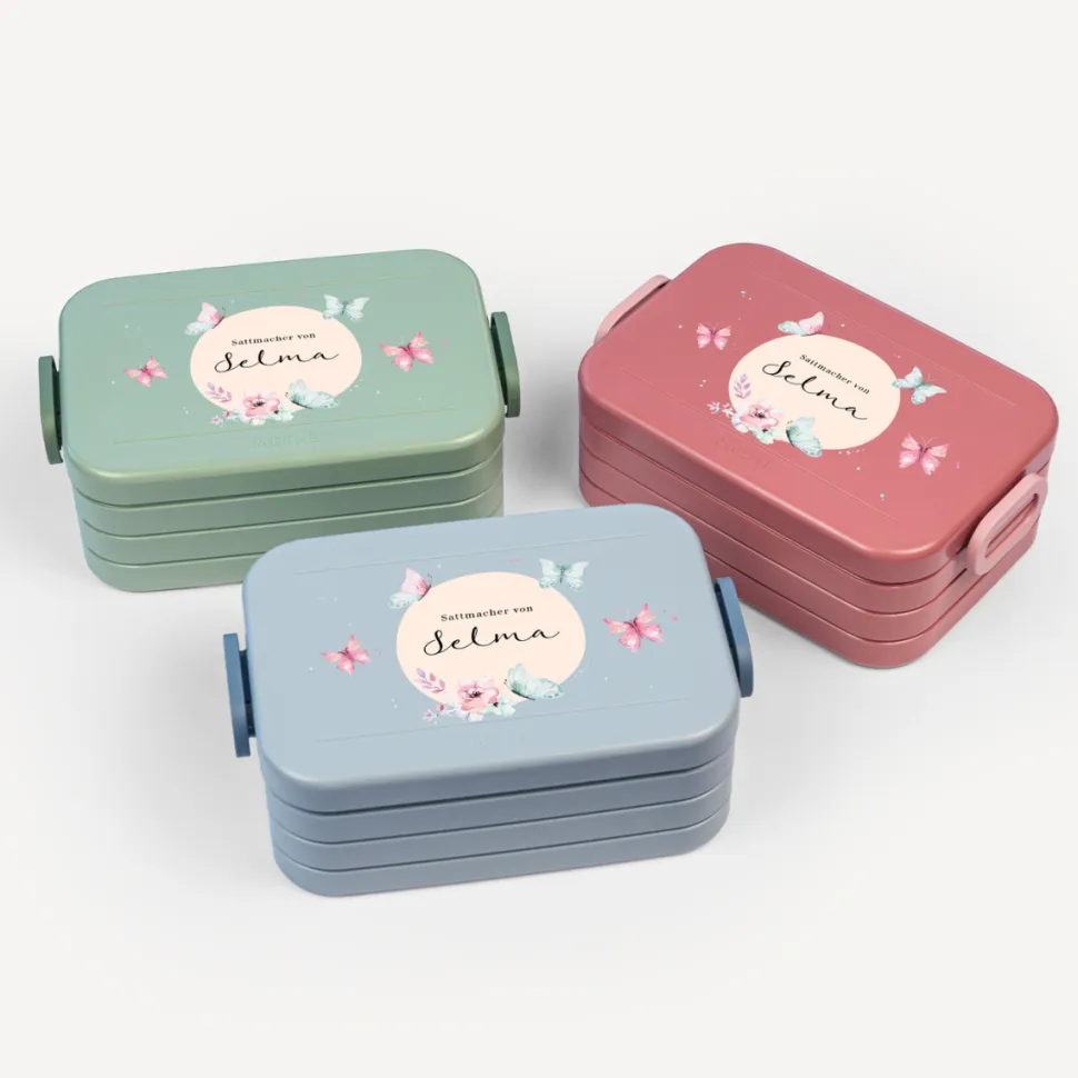 Mepal Bento Lunchbox midi Brotdose Kinder "Schmetterlinge"