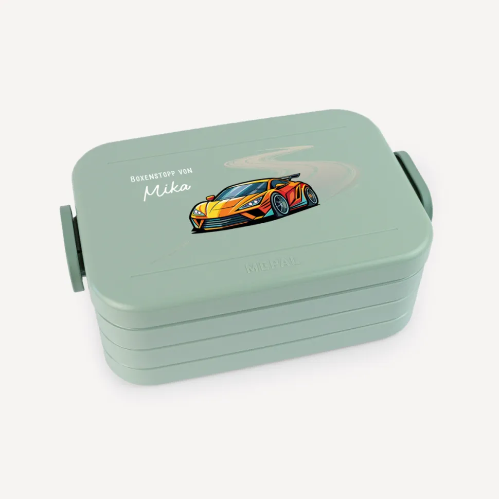 Mepal Bento Lunchbox midi Brotdose Kinder "Rennauto"