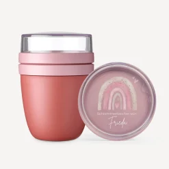 Mepal Lunchpot Kinder 500 ml "Regenbogen mit Herzen Pastell"